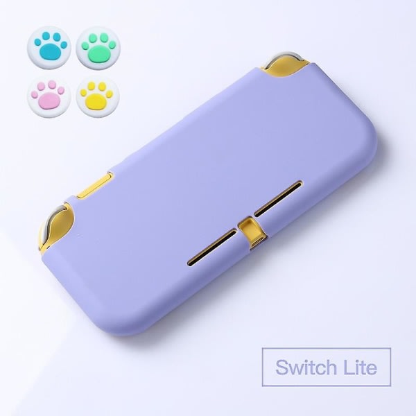 TPU blødt beskyttelsesetui til Nintendo Switch Lite Case Skin Shell Cover Gamepas Videospil Tilbehør til Switch Lite lilla