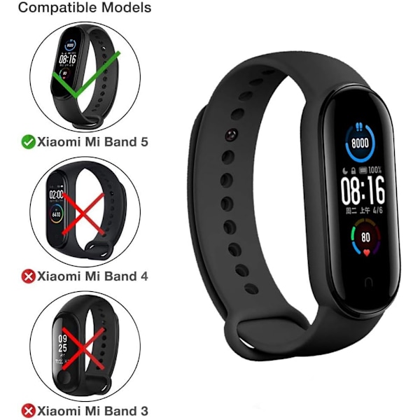 Ranneke Mi Band 5:lle / Amazfit Band 5:lle - Vaihtohihna