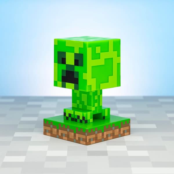 Minecraft spilltilbehør, nattlys ornamenter, Creeper nattlys (oppladbart)
