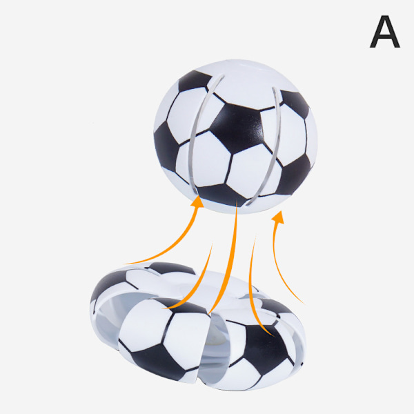 Flygande UFO Platt Kastskiva Boll Magisk Boll Leksak Barn Utomhus Blå Football A