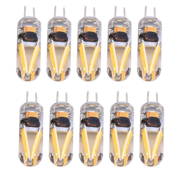 10 Pcs/Lot Warm White Highlight AC/DC 12V 1.5W G4 LED Bulb