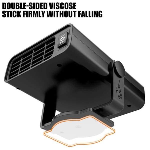 500W Elbilsvarmer DC 12V Varmeblæser Aftørrer Defroster D