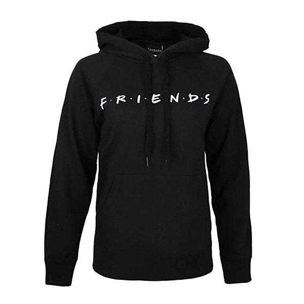 Friends Dam/Dam Logo Hoodie Svart/Vit Black/White Black/White M