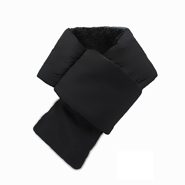 Unisex lämmin kaulahuivi kannettava säilytyshuivi Musta Black Variety