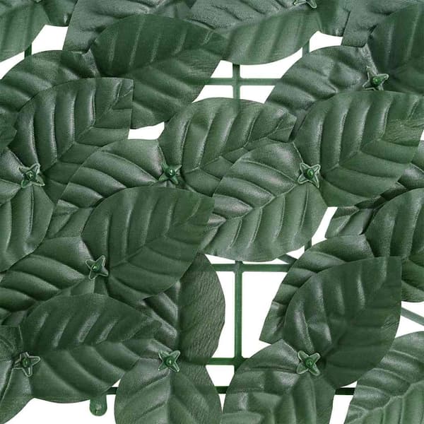 vidaXL Altanlæskærm Mørkegrønne Blade 400x100 cm Grön green