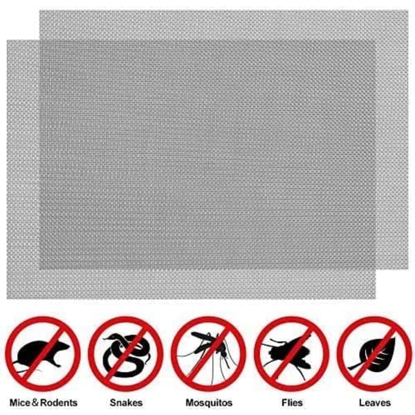 2 rustfrie stål 20 mesh ventilasjonsnett av metall insektsnett