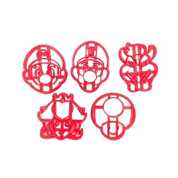 5 kpl piparkakkumuotti Mario 8 cm
