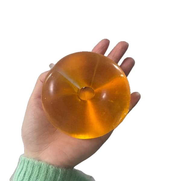 Donut Squishy Stressavlastningsleksak Mjukt Bröd Klämleksak Långsamt Stigande Sensorisk Fidget-present Pink