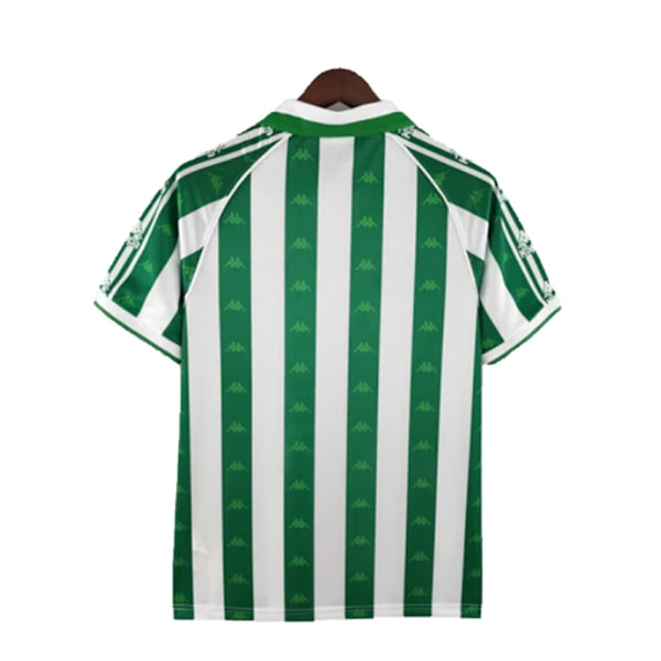 1996-97 Real Betis Retrotrøye for menn, kortarmet fotballtrøye L