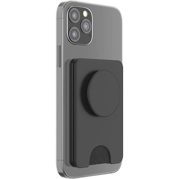 PopSockets PopWallet+ til Magsafe med Grip Sort 50