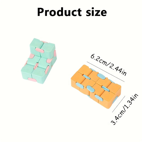 22 st Mini Flip Cube Pusselleksak - Infinite Loop Fidget 22pcs