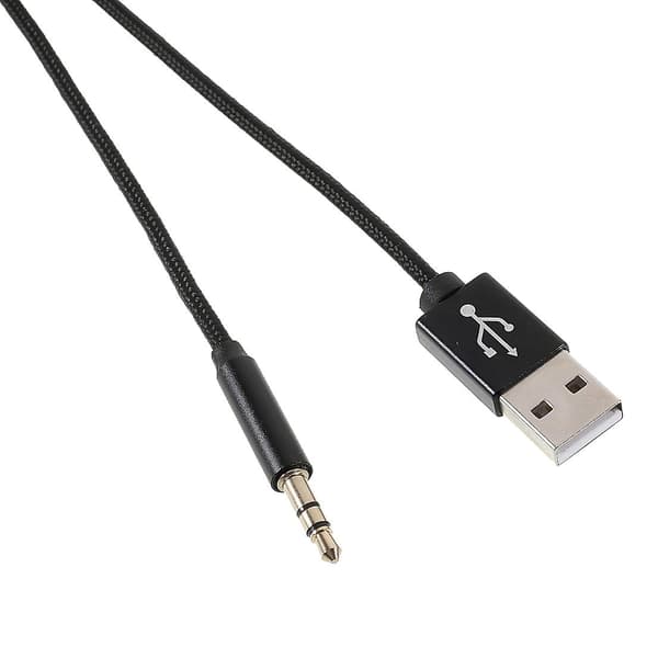 Lightning - 3,5 mm + USB Lataus Audio AUX -sovitinkaapeli iPhone iPadille