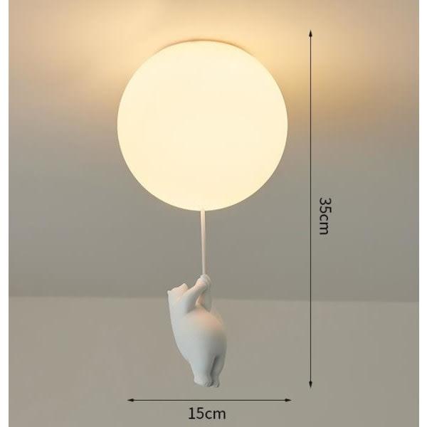 1:a G9 3000K 15*35cm Pendellampe for barnerom - Varmt gult lys