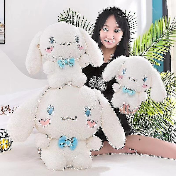 Sanrio Fluffy Cinnamoroll Plysch Stor Leksak Fylld Anime Mocha Mjölk Mjuk Dock-WELLNGS 40cm