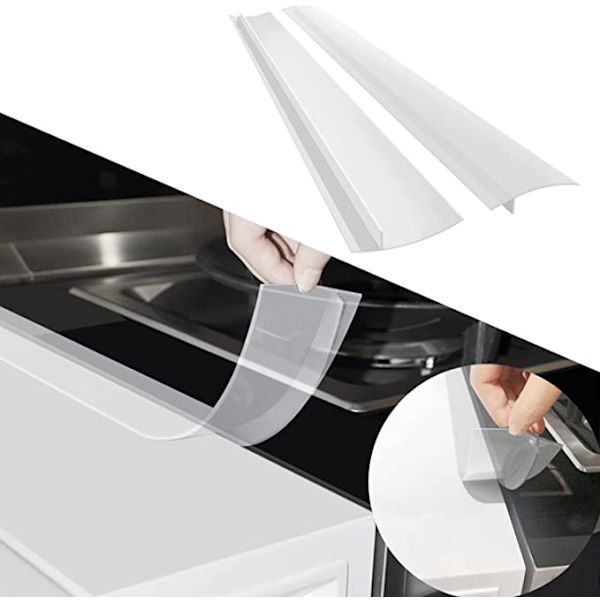 Spislist håller rent mellan spis och skåp 61.5 cm Transparent 2-pack 2-pack 2-pak