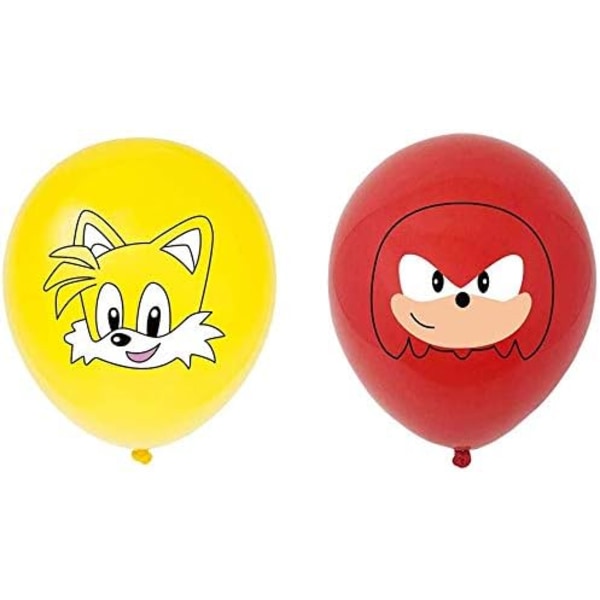 60 st Sonic the Hedgehog Ballonger Festtillbehör 12\" Latexballonger för Barn Baby Shower Födelsedagsfest Dekorationer