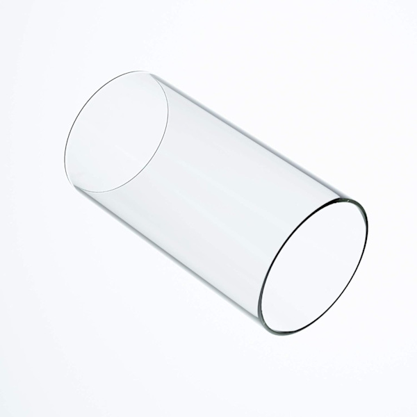 Stor Glaslykta för Orkanljus, Öppen i Båda Ändar, 3\" Bred x 10\" Hög Klar[GP] Klar Clear 3'' wide x 10'' tall