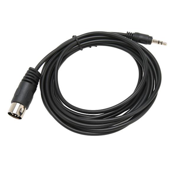 7-polet Din-hane til DC 3,5 mm han-kabel udskiftning stereo MIDI DIN 7-polet til 3,5 mm lyd- og videokabel 9,8 fod