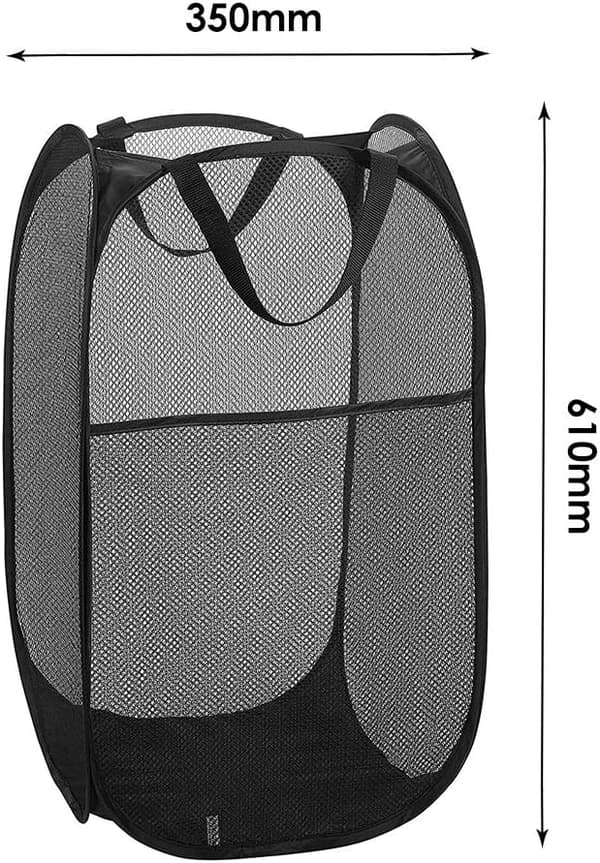 Klesstativ [Sett med 2] Sammenleggbart klesstativ Pop Up Mesh[mo]