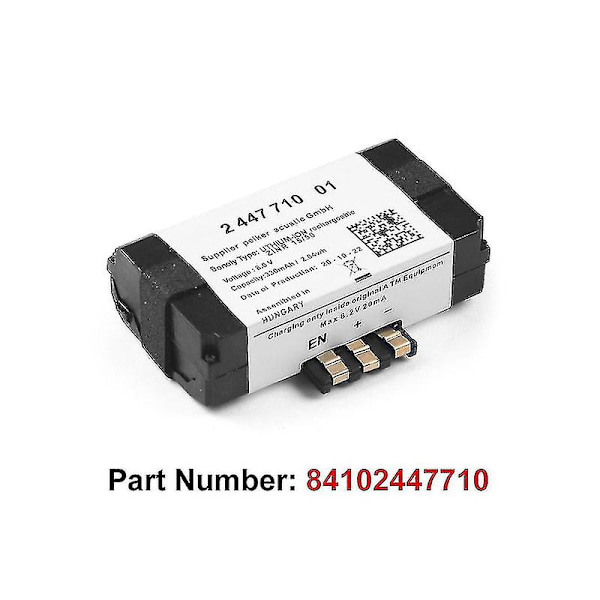Helt nytt, SOS-nödbatteri 84102447710 84109361678 för F20 F22 F40 G30 F90