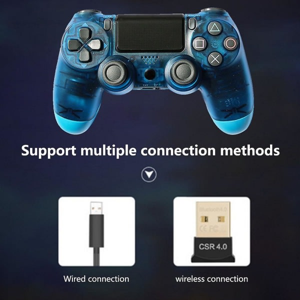 Dualshock 4 trådløs controller til Playstation 4 - Glacier White