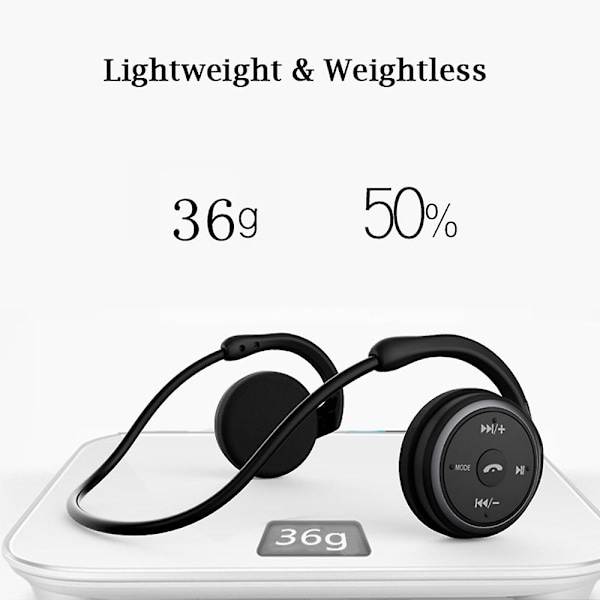 Suicen Ax-698 Sportshodetelefoner Bluetooth Støtte 32G TF-kort FM-radio Bærbare Trådløse Hodetelefoner{GKS}