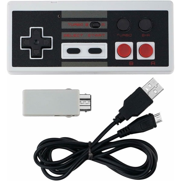 Genopladelig trådløs controller pad turbo til Nintendo Nes Classic Mini-konsol