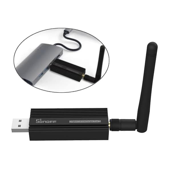Universell Zigbee 3.0 Gateway för Smart Home Zigbee Bridge USB Dongle Plus Trådlös Adapter med antenn för hemassistent