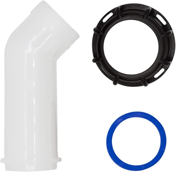 stk. avløpskran med mutter IBC 1000L vanntankdyseventilforbindelse forlengelsesslangedyse IBC-adapter vanntankkran kompatibel IBC-tank