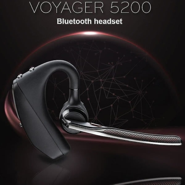 1 stk. Voyager 5200 roterende mikrofon trådløs ørekrog handsfree Bluetooth-kompatible høretelefoner