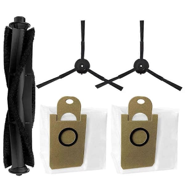 Til Proscenic X1/ X1S / MGTEC Twinboth S10 Ultra Dele Hovedrulle Sidebørste Støvpose Tilbehør