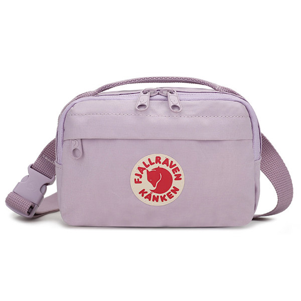 Kvinner Menn Liten Canvas Midjeveske Fanny Pack Belte Veske Purple