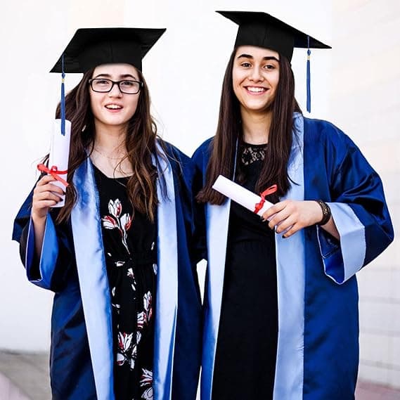 Unisex studenterhue, justerbar studenterhue studenterhue til