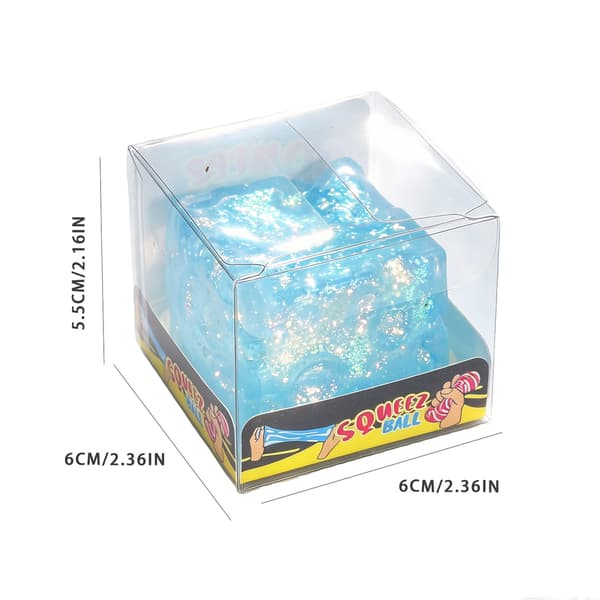 12 STK Ost Squishy Stressaflastende Legetøj Glitter Langsomt Stigende Sensorisk Fidget Sæt