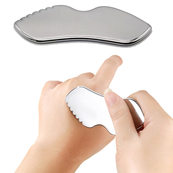 Rostfria Gua Sha-verktyg i stål för skrapning och massage