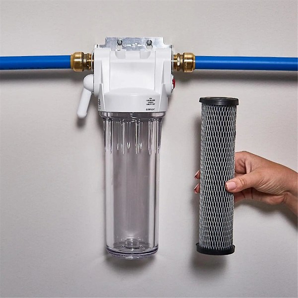 4 stk. karbonvannfilter 10 tommer standard fullt hus karbonblanding sediment og smak & lukt erstatningsfilter