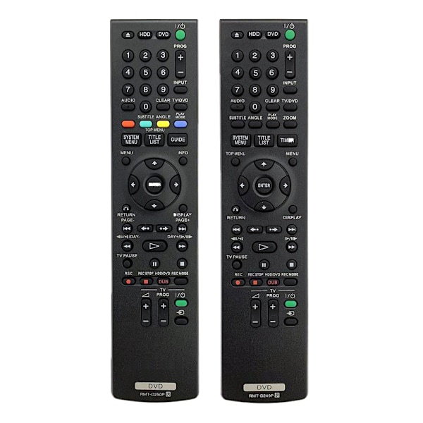 RMT-D249P Fjärrkontroll för Sony DVD RDR-DC205 RDR-ATAT200 RDR-HX680 RDR-HX785 RDR-HX980 RMT-D224P RMT-D240A