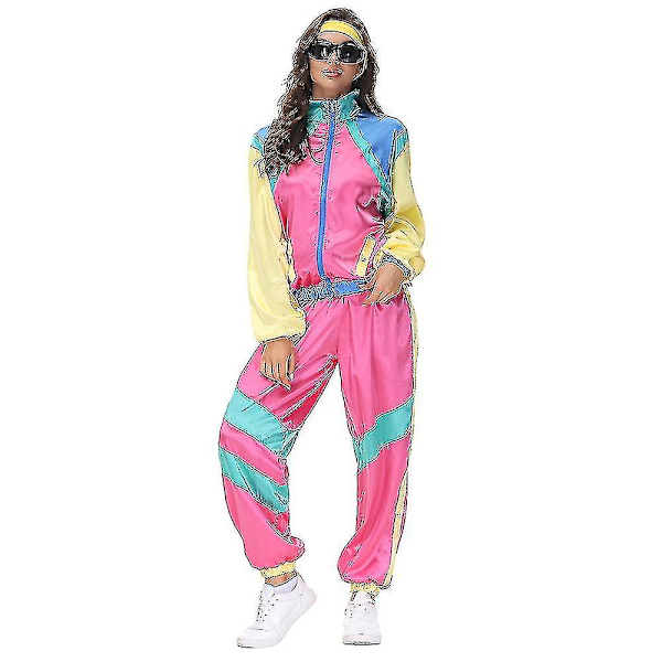 80-talls unisex-kostyme retro treningsdress 90-talls hiphop-kostymer outfit sett festgaver Kvinner Women M