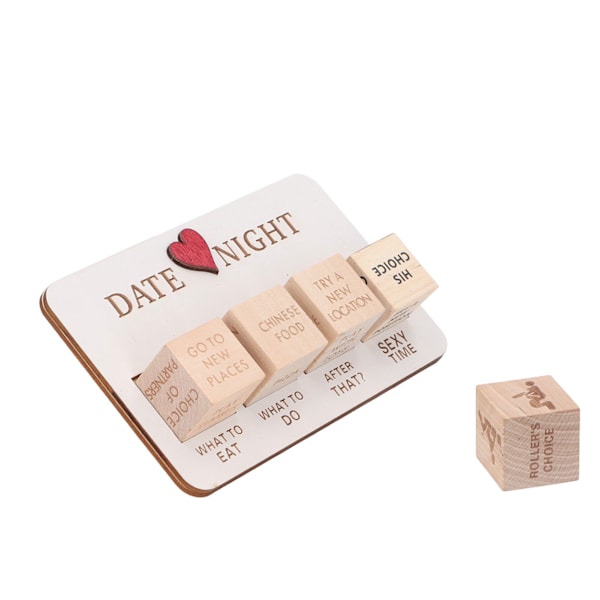 Tre Terning Sett Date Night Terninger for Par Spill Terningblokk med Svart Snørestrengpose