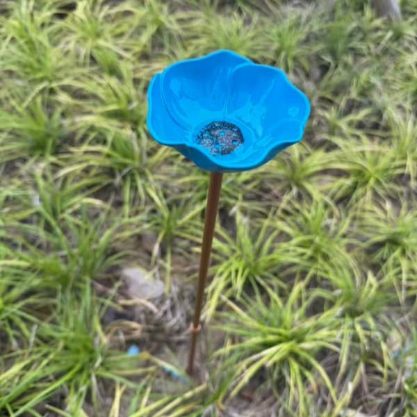 Fodskrubbemåtte med skridsikre sugekopper Blå 2pcs blue