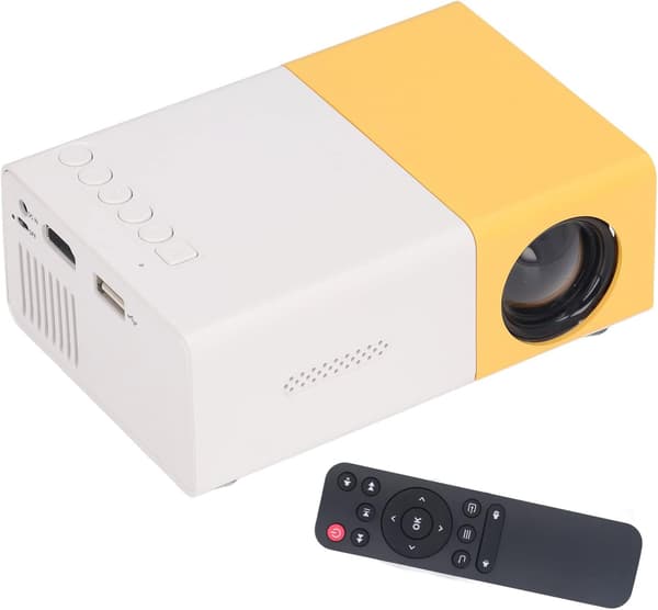 Minip Projektor, LED Mobiltelefon Videoprojektor Full HD til Computer, til Computerskærm