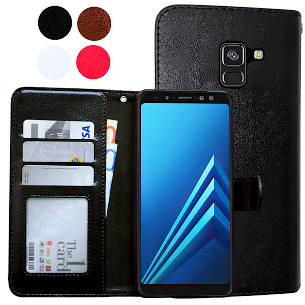 Suojaa Galaxy A8 - Nahkakotelo! Ruskea