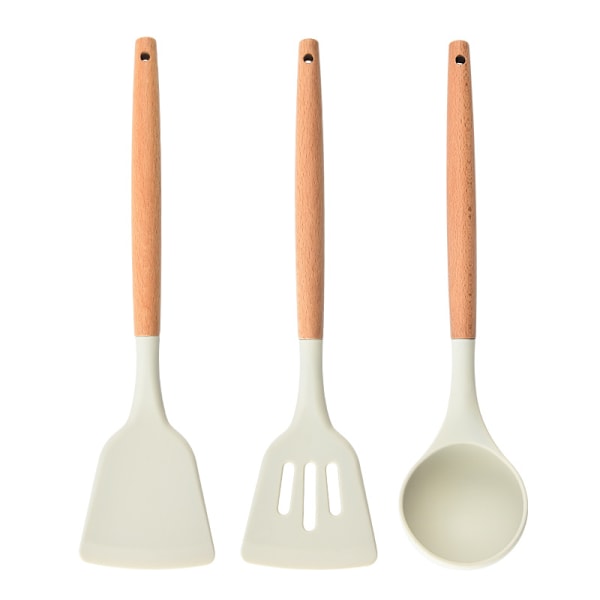 Silikonspatelset högkvalitativ matlagningsspatel köksredskap non-stick panna specialspatel