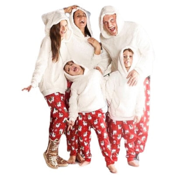 Julpyjamas Matchande Familj Pyjamas Kläder Tecknad Mor Dotter Set Hemkläder Barn Sovkläder för dagen Mama S
