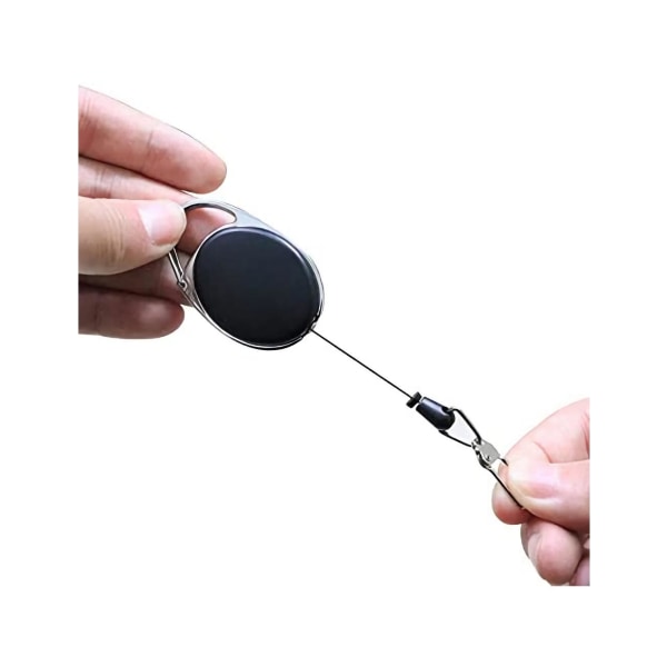 INF Retractable Keychain with Yo-Yo Function and 72 cm Cord, 2-Pack