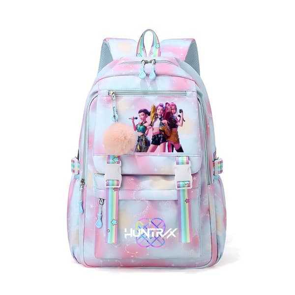 K-Pop Devil Hunter Anime Studentryggsekk, søt tegneseriestil