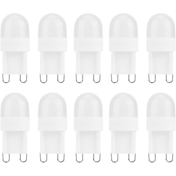 10 stk. LED Dæmpbar Pære, G9 150LM 1.5W 2LED Varmt Lys Øjenbeskyttelse LED Pærer, 30 Watt Halogen Ækvivalent til Lysekrone Væglampe