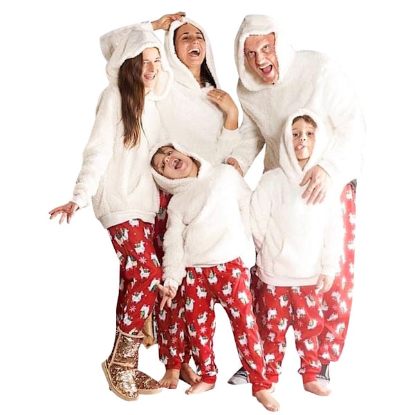 Julpyjamas Matchande Familj Pyjamas Kläder Tecknad Mor Dotter Set Hemkläder Barn Sovkläder för dagen Mama S
