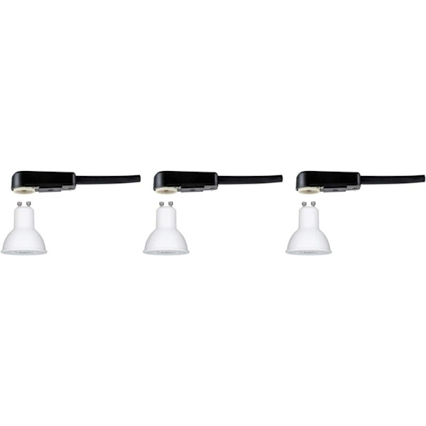 GU10 LED-lampa, 5 W, motsvarande 40 W, 400 lm, varmvit 3000 K, belysningsset med 6 standard LED-lampor