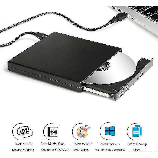 Ekstern DVD-brænder med CD-brænder (kombo), USB-interface